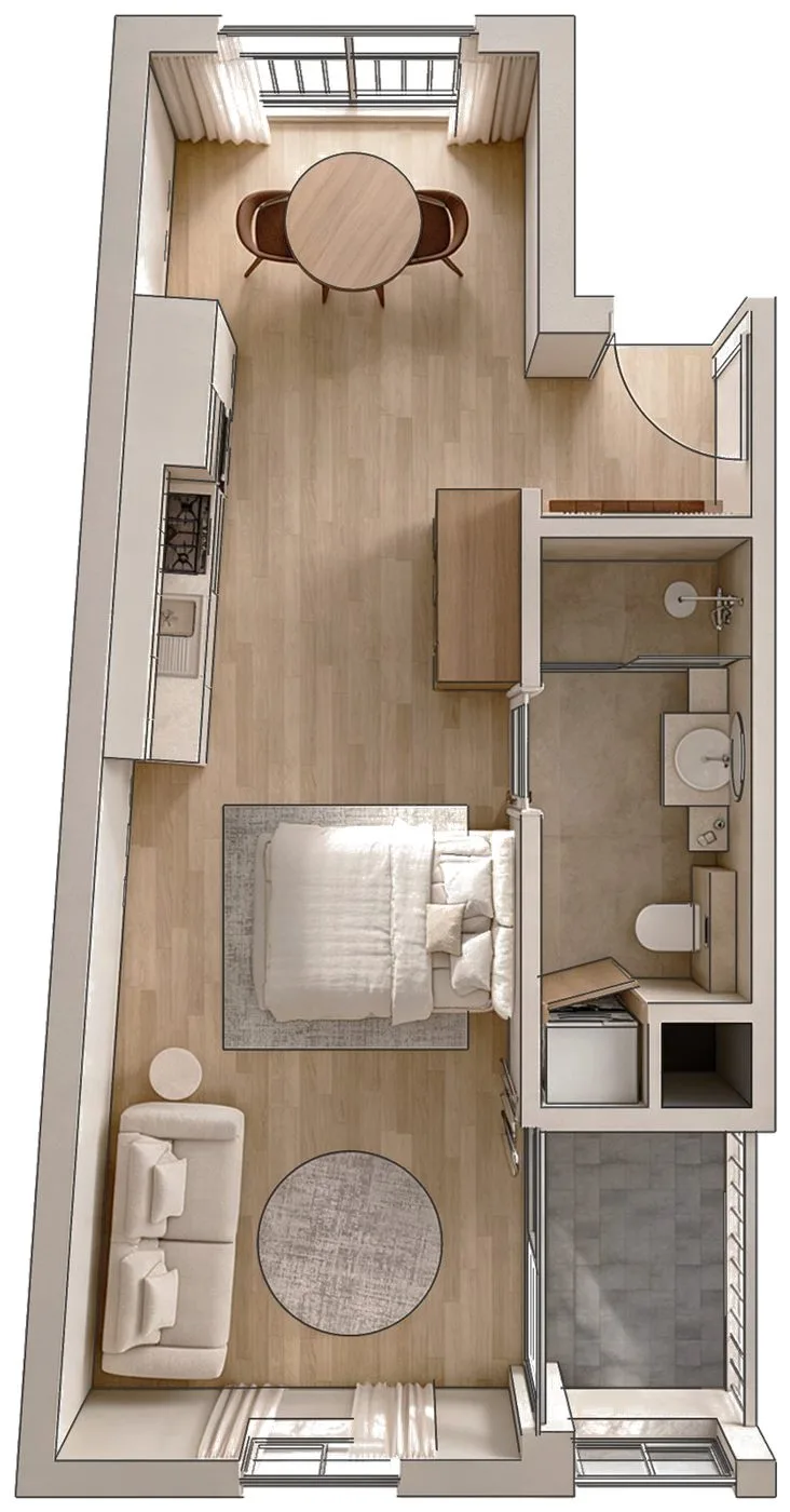 Grondplan studio 4
