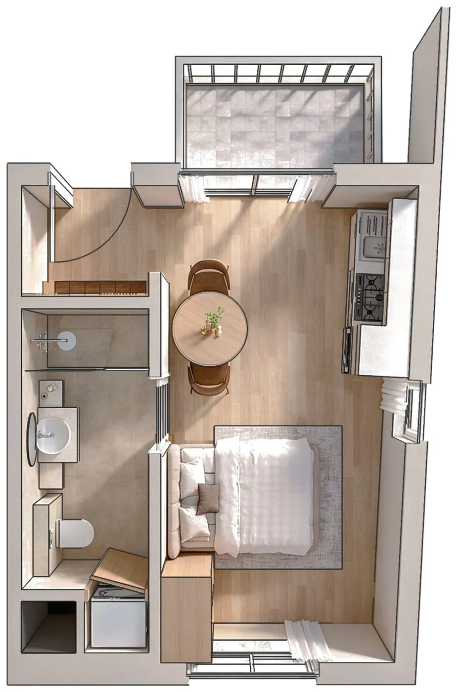 Grondplan studio 5