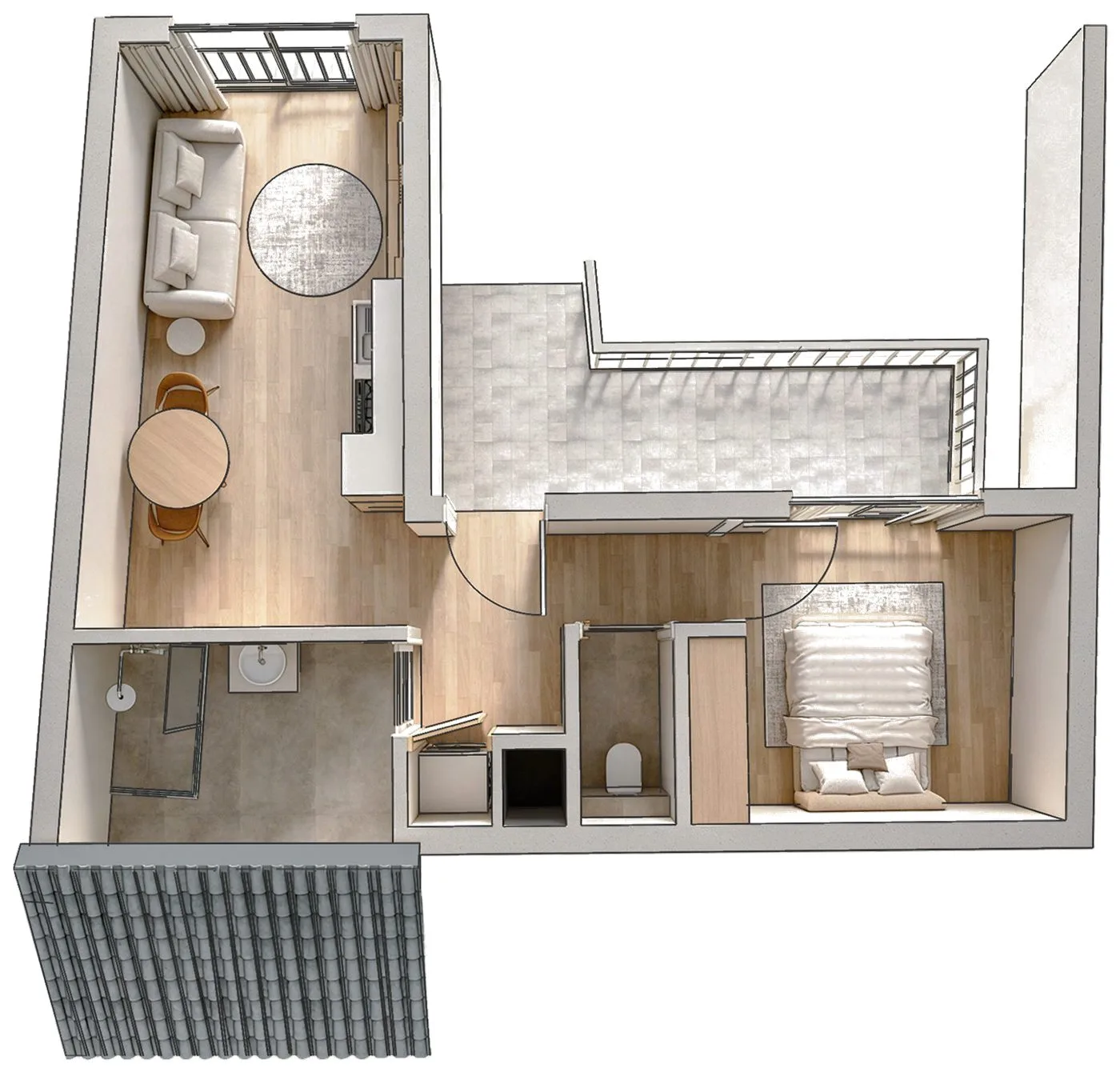 Grondplan studio 7